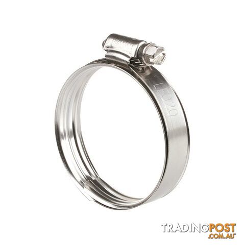 Tridon Lay Flat Hose Clamp 2 " Perforated Band Full SS with Sleeve 10pk SKU - LF020P