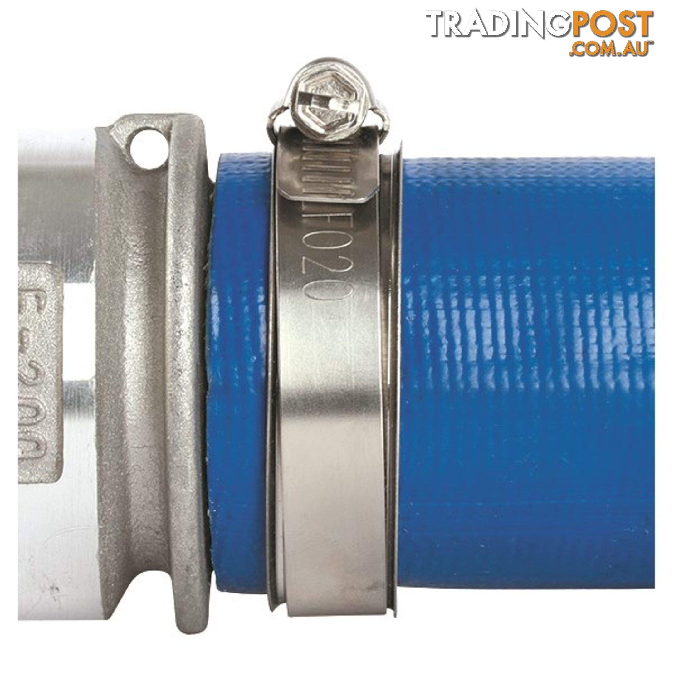 Tridon Lay Flat Hose Clamp 2 " Perforated Band Full SS with Sleeve 10pk SKU - LF020P