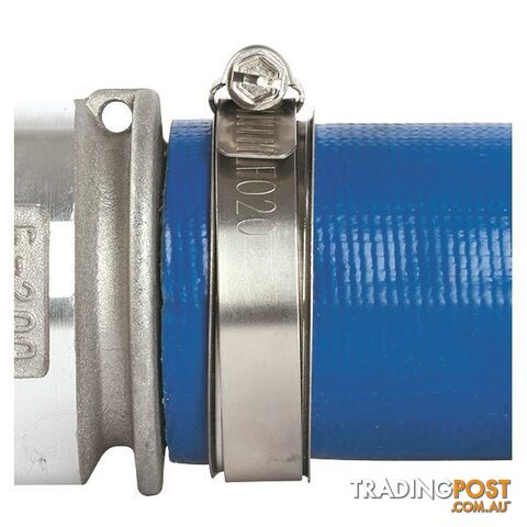 Tridon Lay Flat Hose Clamp 2 " Perforated Band Full SS with Sleeve 10pk SKU - LF020P