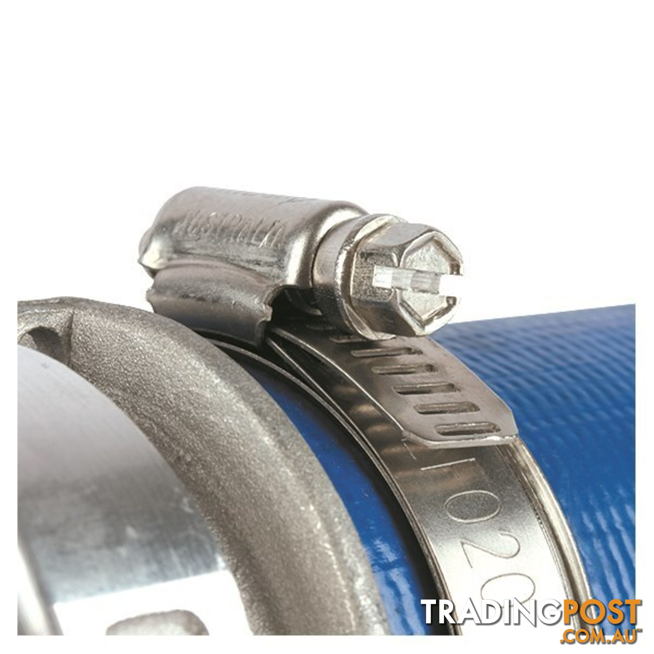 Tridon Lay Flat Hose Clamp 2 " Perforated Band Full SS with Sleeve 10pk SKU - LF020P