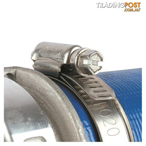 Tridon Lay Flat Hose Clamp 2 " Perforated Band Full SS with Sleeve 10pk SKU - LF020P