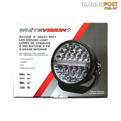 WhiteVision 7 " or 9 " HD LED Driving Lights w/ Park Function   DRL SKU - LDL9700, LDL9900