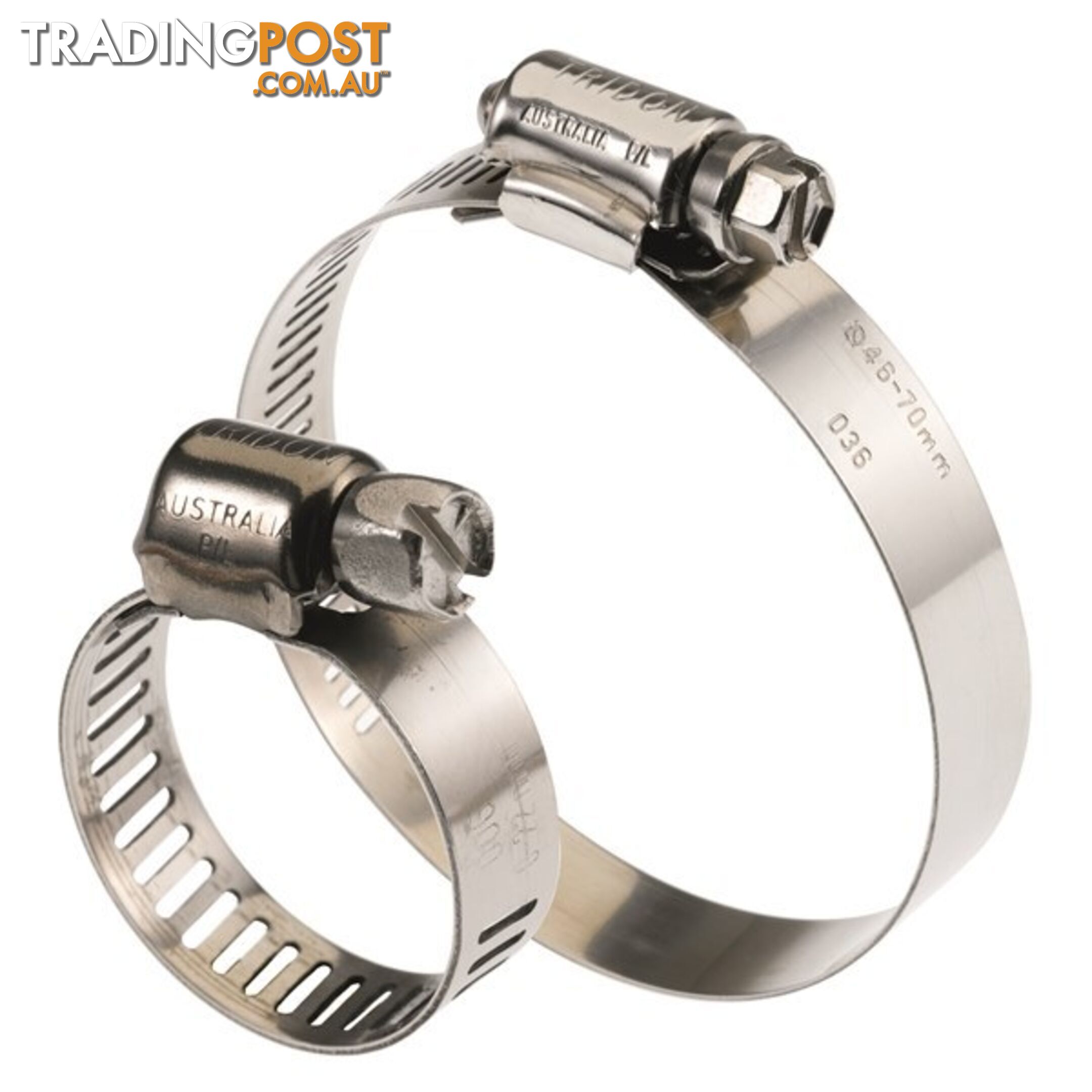 Tridon Full 316 S. Steel Hose Clamp 106mm â 152mm 10pk SKU - H316-088P