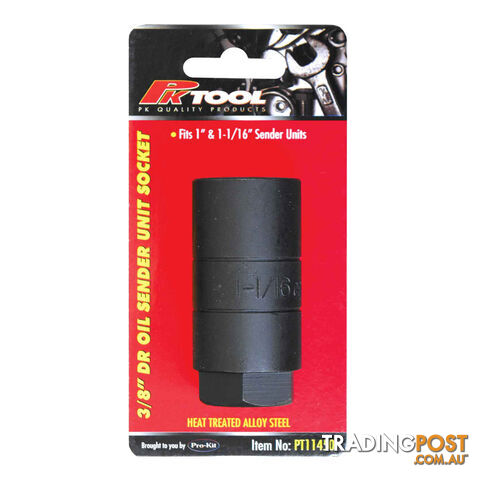 PK Tools Oil Pressure Switch Socket 3/8 "Dr Fits 26mm / 27mm (1 " / 1 1/16 ") SKU - PT11450