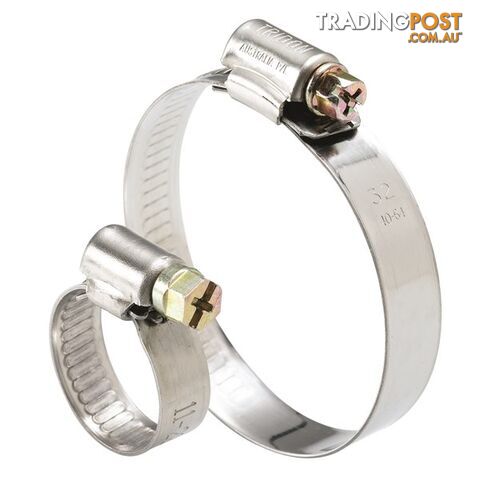 Tridon Regular Hose Clamp 65mm â 89mm Solid Band Full Stainless 10pk SKU - SHS048P