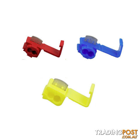 Blue Bar Red/Blue/Yellow Insulated Inline Wire Tap, Wire Size 0.5-6.0mm 10pk SKU - DC-14081, DC-14082, DC-14089