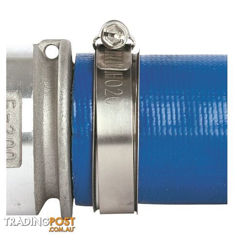 Tridon Lay Flat Hose Clamp 2.5? Perforated Band Full SS with Sleeve 10pk SKU - LF025P