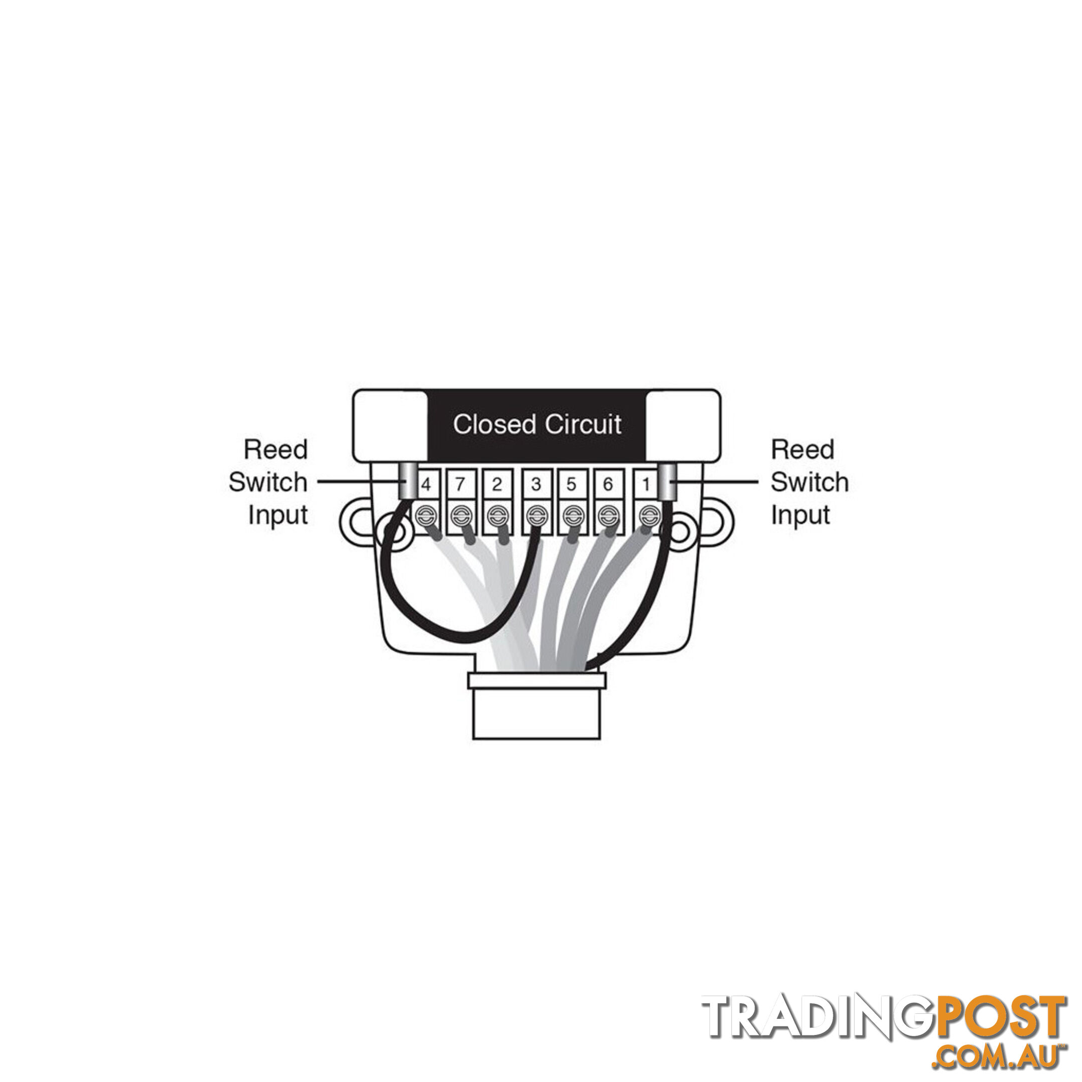 Narva 12 Pin Flat Trailer Socket Rating 15A @12V w/ closed switch SKU - 82073BL