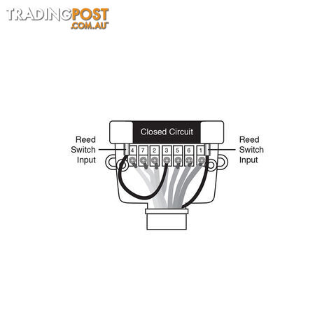 Narva 12 Pin Flat Trailer Socket Rating 15A @12V w/ closed switch SKU - 82073BL