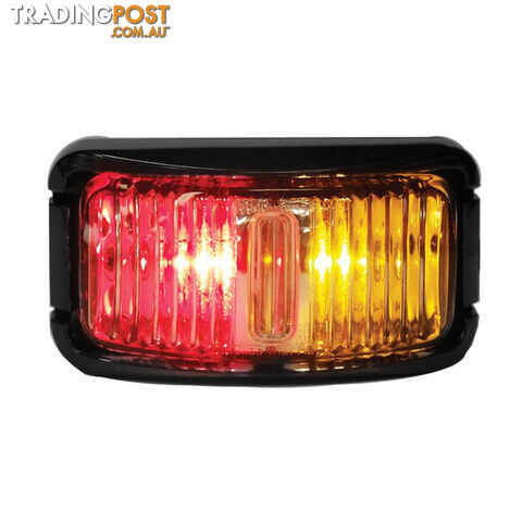 LED Autolamp Side Marker 42 Series Red / Amber 74 x 38 x 35mm 12 / 24v SKU -...
