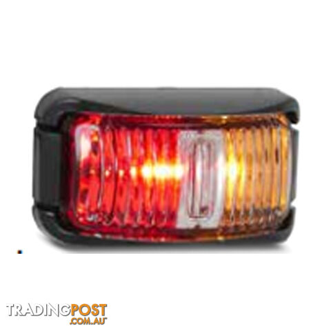 LED Autolamp Side Marker 42 Series Red / Amber 74 x 38 x 35mm 12 / 24v SKU - 42ARM - photo 2 of 3