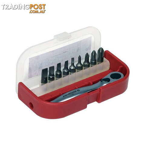 Bike Service Hand Drive Bit Set  - Flat   Phillips 10 Piece SKU - BS6005