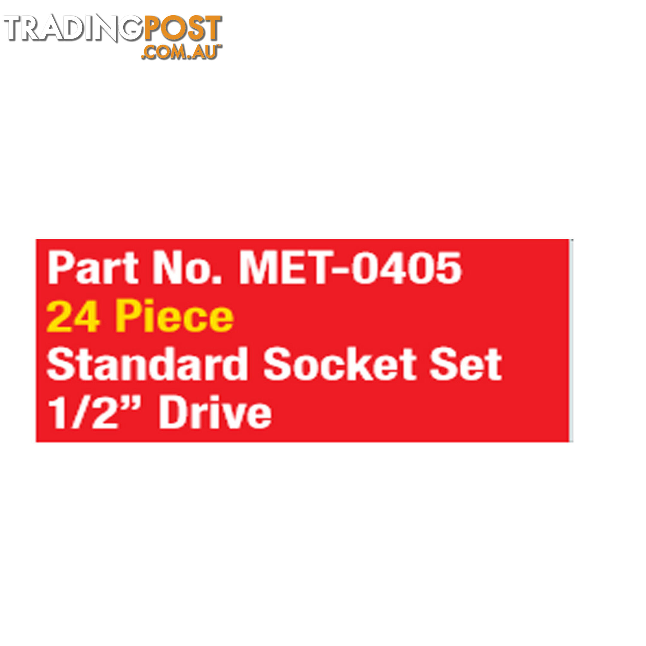 Metrinch 1/2 " Dr Socket Set 24pc Metric SAE = 65pc Conventional Set SKU - MET-0405
