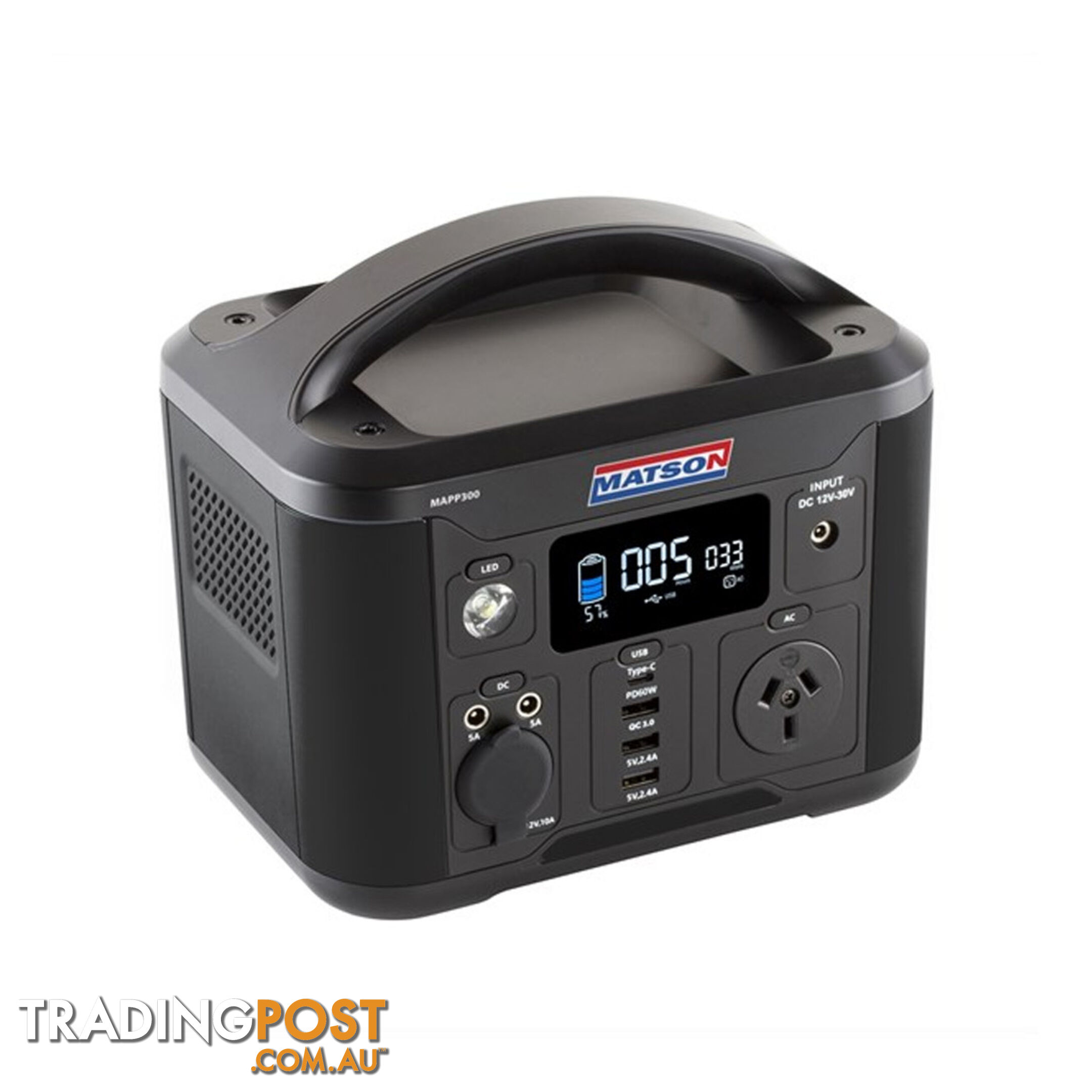 Matson Lithium Portable Power Station 12v 26Ah SKU - MAPP300DC