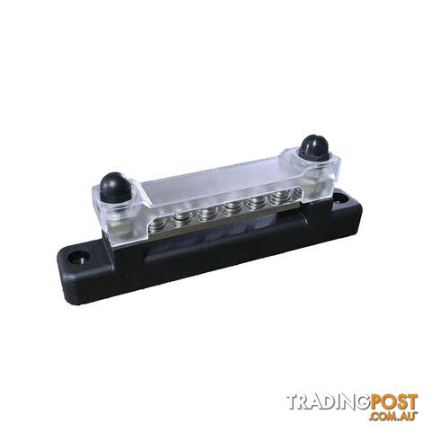 Blue Bar 12V Bus Bar 150A â 2 x M6 Studs   6 x Screw Terminals with Clear Cover (Red / Black) - photo 3 of 5