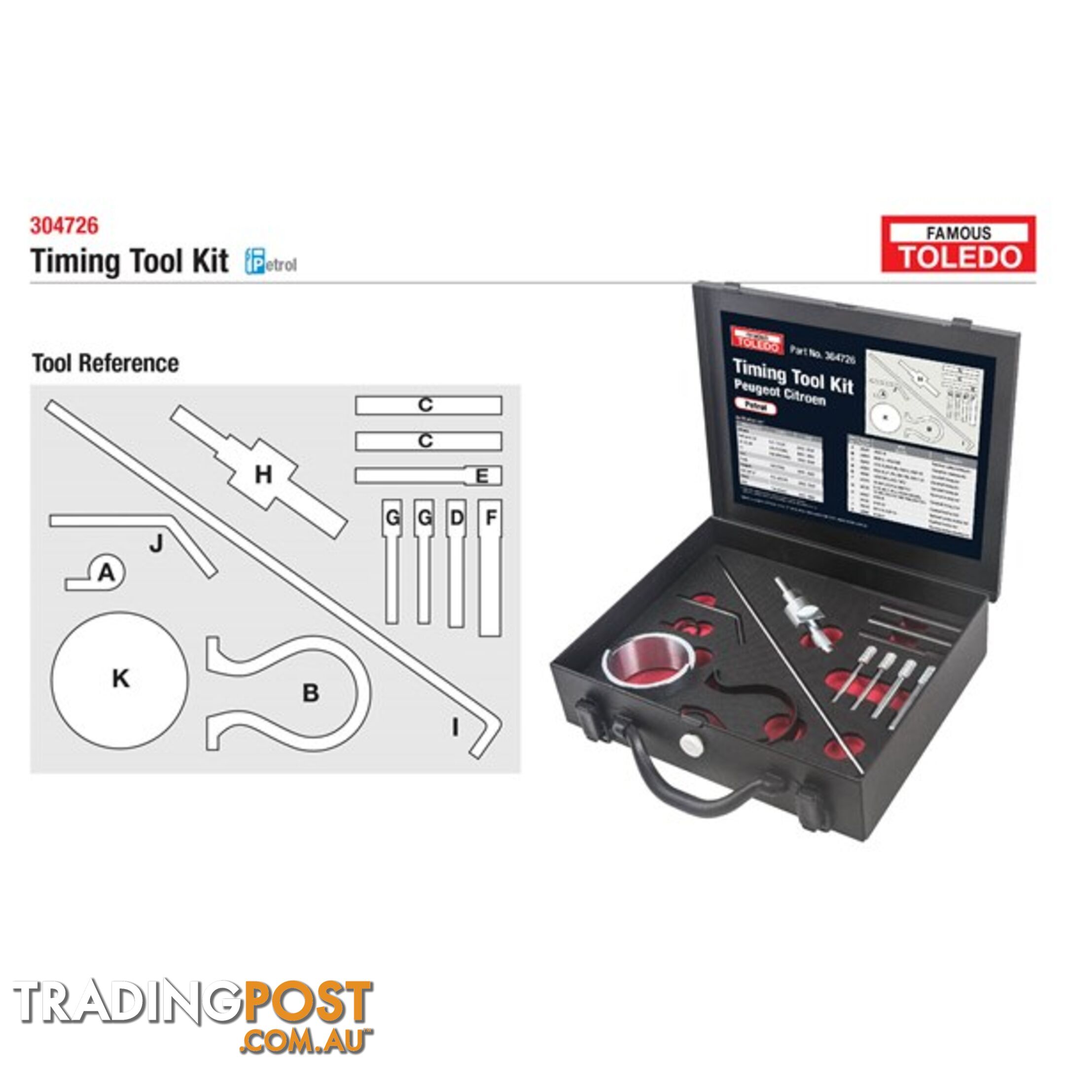 Toledo Timing Tool Kit  - Citroen   Peugeot SKU - 304726