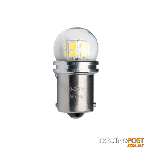 JW Speaker LED Bulb 12/24v Bayonet Base White Light Twin Pack SKU - 990145