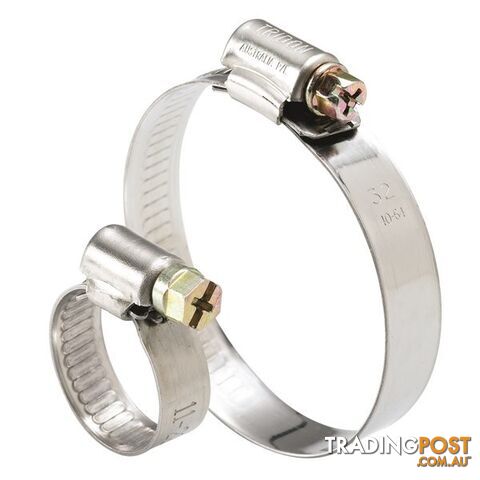 Tridon Regular Hose Clamp 27mm â 51mm Solid Band Part Stainless 10pk SKU -...