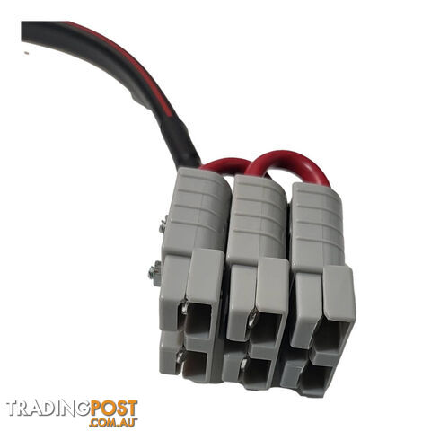 Triple 50a Anderson Style Plug to Single 50a Adaptor 300mm Long 8 B S Cable SKU - BB-10076