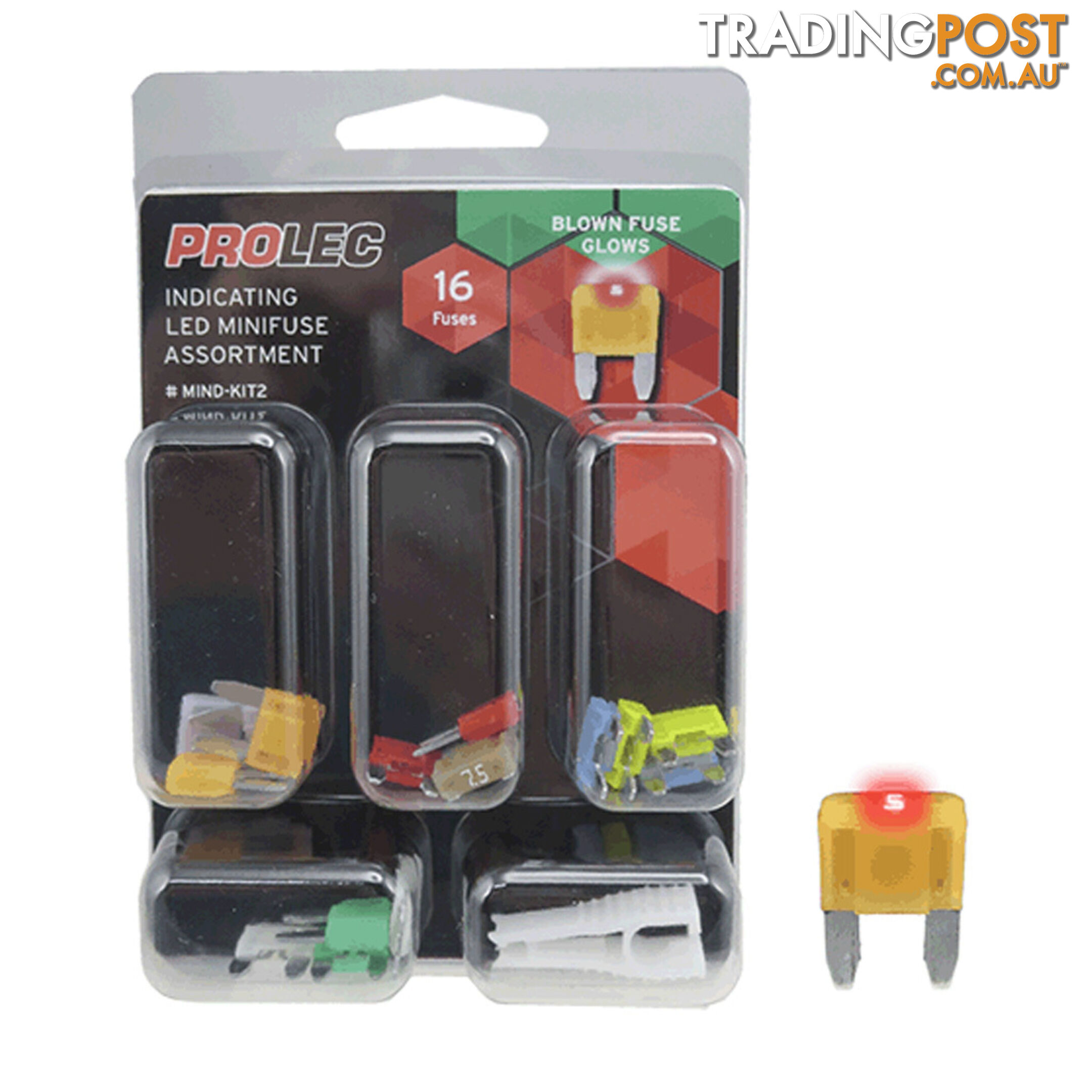 Mini Fuse LED Blown Fuse Indicator 16pc Kit SKU - MIND-KIT2