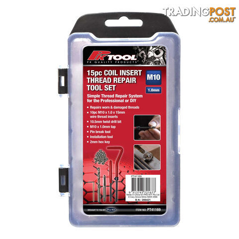 PK Tools Coil Insert Thread Repair Tool 15pc Set SKU - PT41169