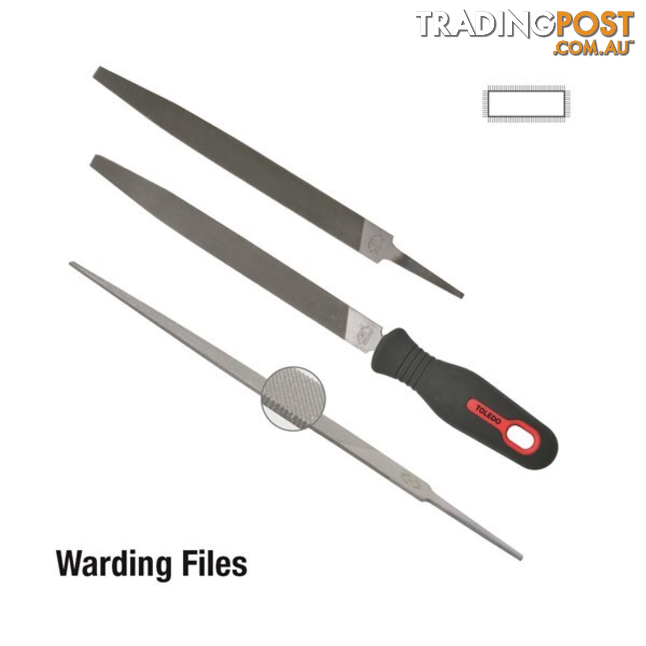 Toledo Warding File Smooth  - 100mm SKU - 04WF03CD