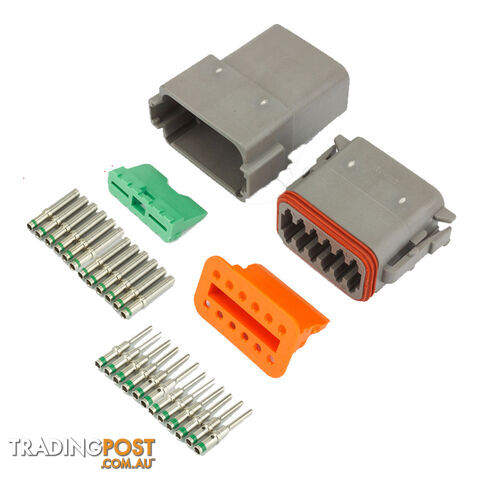 Deutsch DT 12-Way 12 Pin Electrical Connector Waterproof Plug Kit SKU - BB-Deutsch12Pin