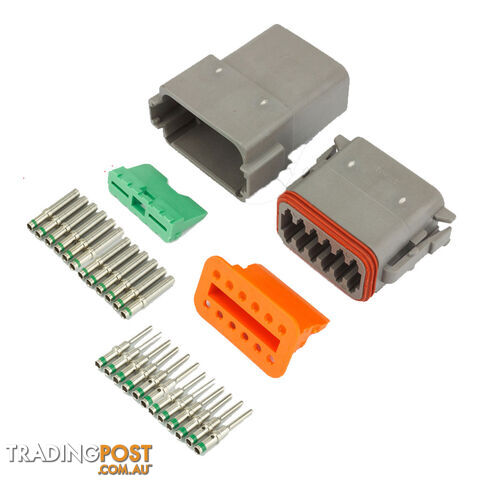 Deutsch DT 12-Way 12 Pin Electrical Connector Waterproof Plug Kit SKU - BB-Deutsch12Pin