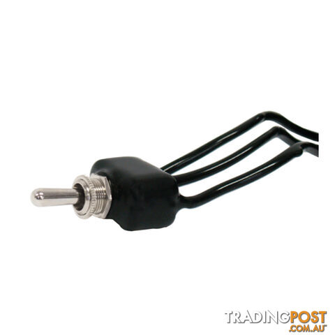 Marine Toggle Switch On/Off/On SPDT 3x Prewired Leads 100mm SKU - E61-55036