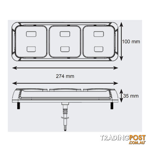 Whitevision LED Combination Tail Light IP67 Rating Halotrack SKU - CRL274LED, CRL274RLED