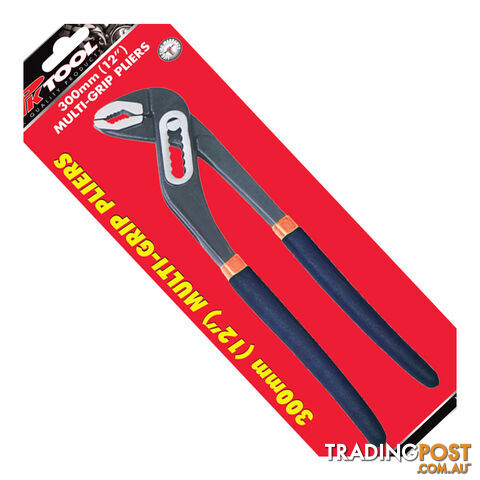 Multi-Grip Pliers 300mm (12 ") Adjustable Self Locking Jaw Sure Grip Handles SKU - PT20401