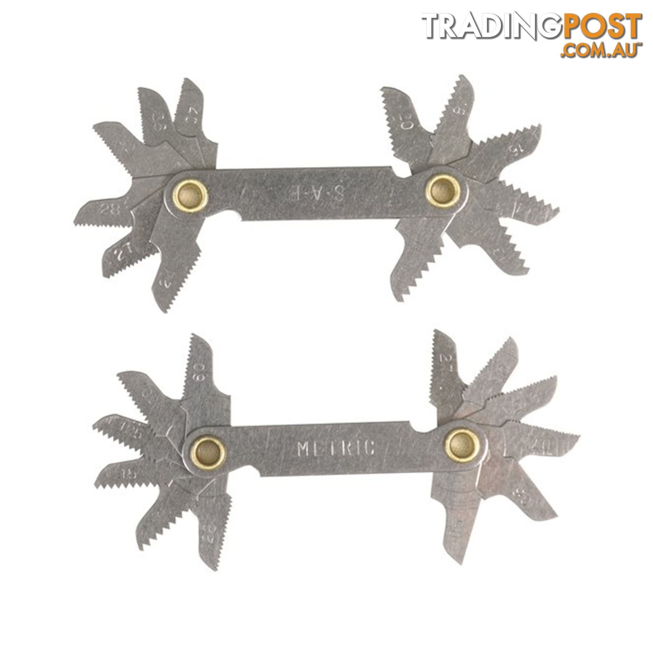 Toledo Thread Pitch Set 2pc Metric and SAE 12 Pitch Sizes per Tool SKU - 301067