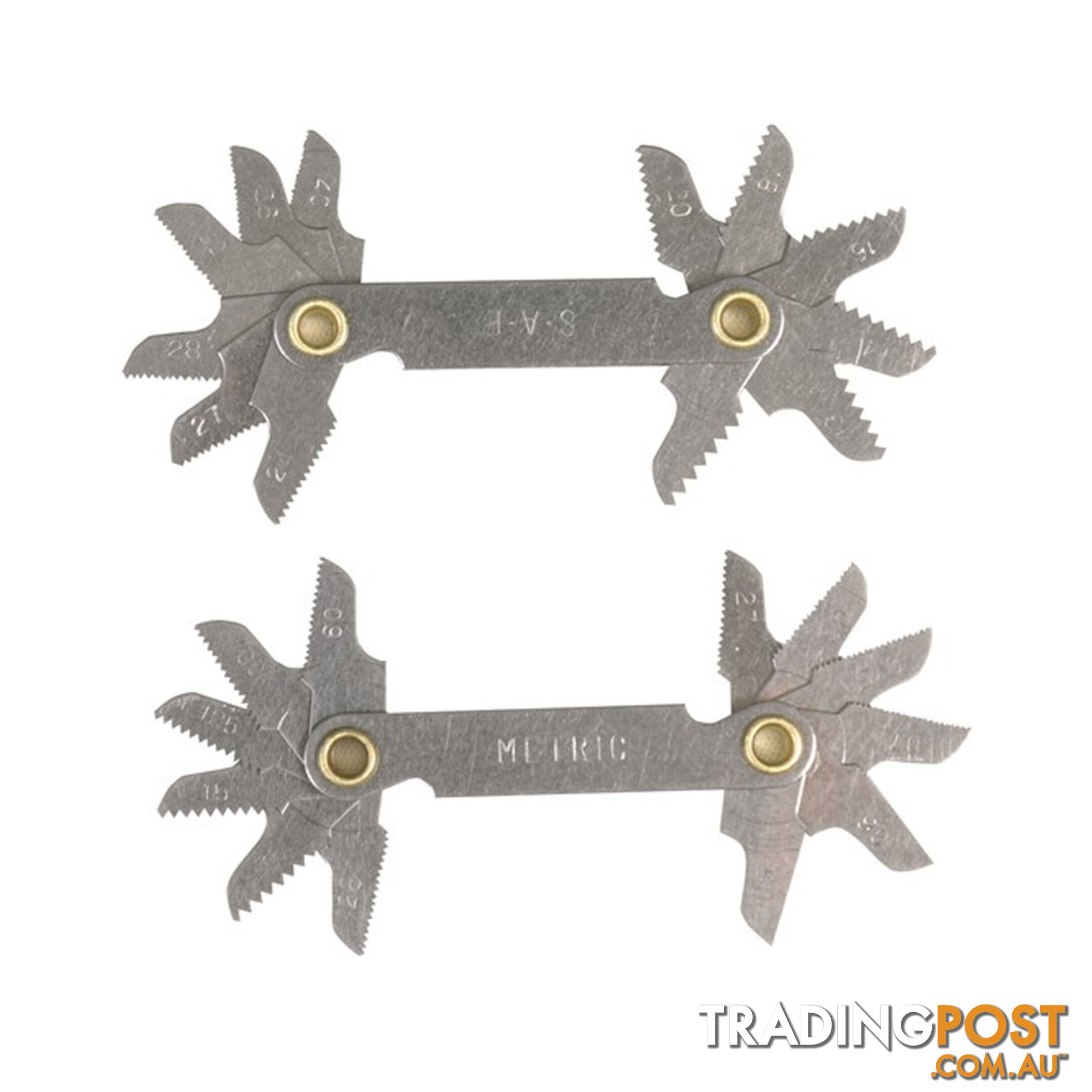 Toledo Thread Pitch Set 2pc Metric and SAE 12 Pitch Sizes per Tool SKU - 301067