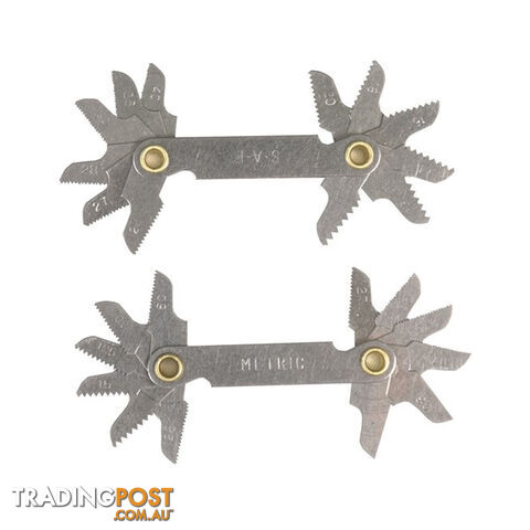 Toledo Thread Pitch Set 2pc Metric and SAE 12 Pitch Sizes per Tool SKU - 301067