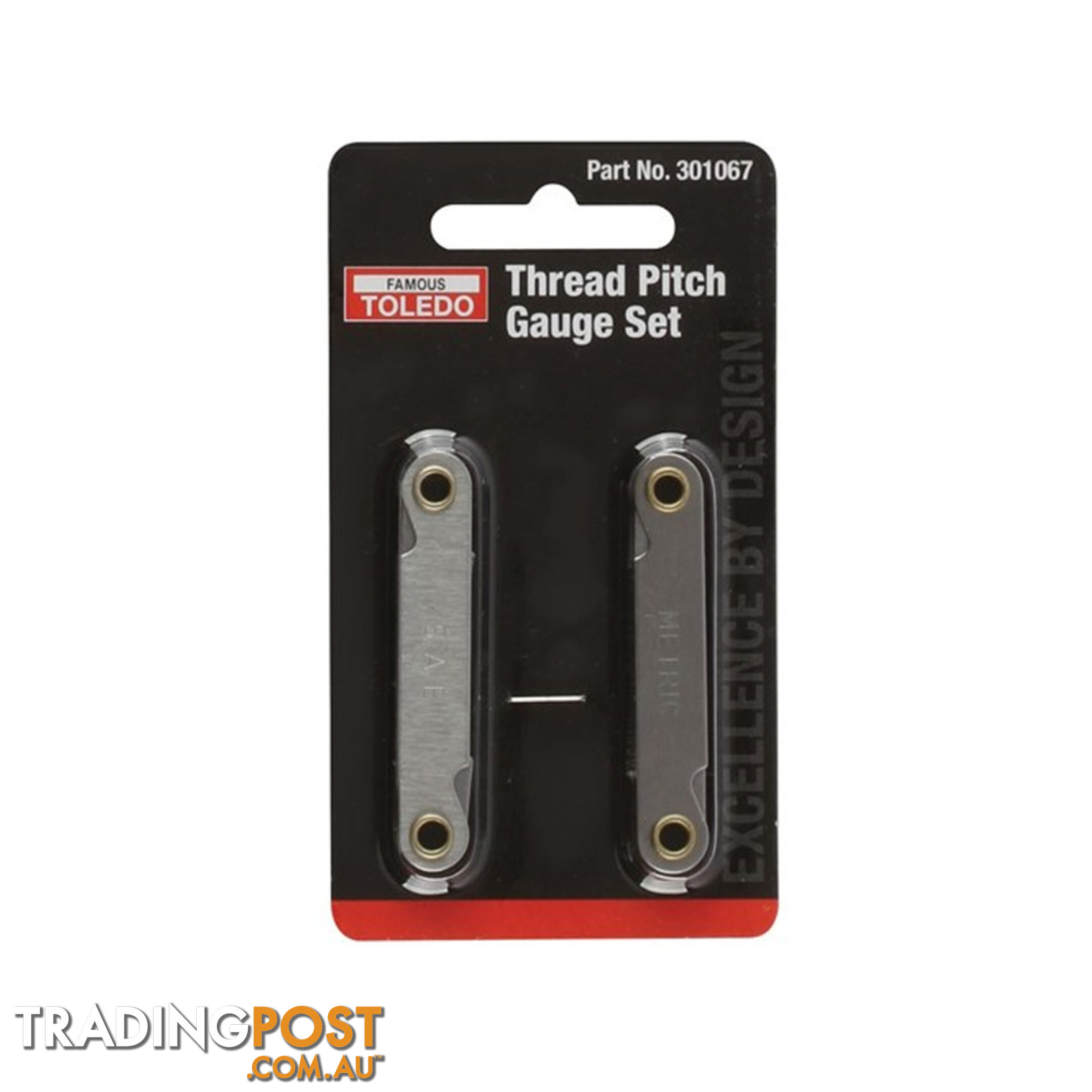 Toledo Thread Pitch Set 2pc Metric and SAE 12 Pitch Sizes per Tool SKU - 301067