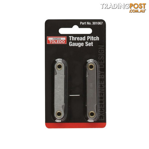 Toledo Thread Pitch Set 2pc Metric and SAE 12 Pitch Sizes per Tool SKU - 301067