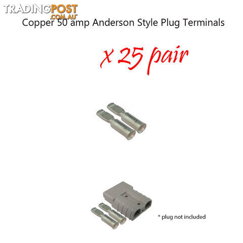 50 x 50 amp Anderson Plug Copper Terminals SKU - 10123 - photo 3 of 4