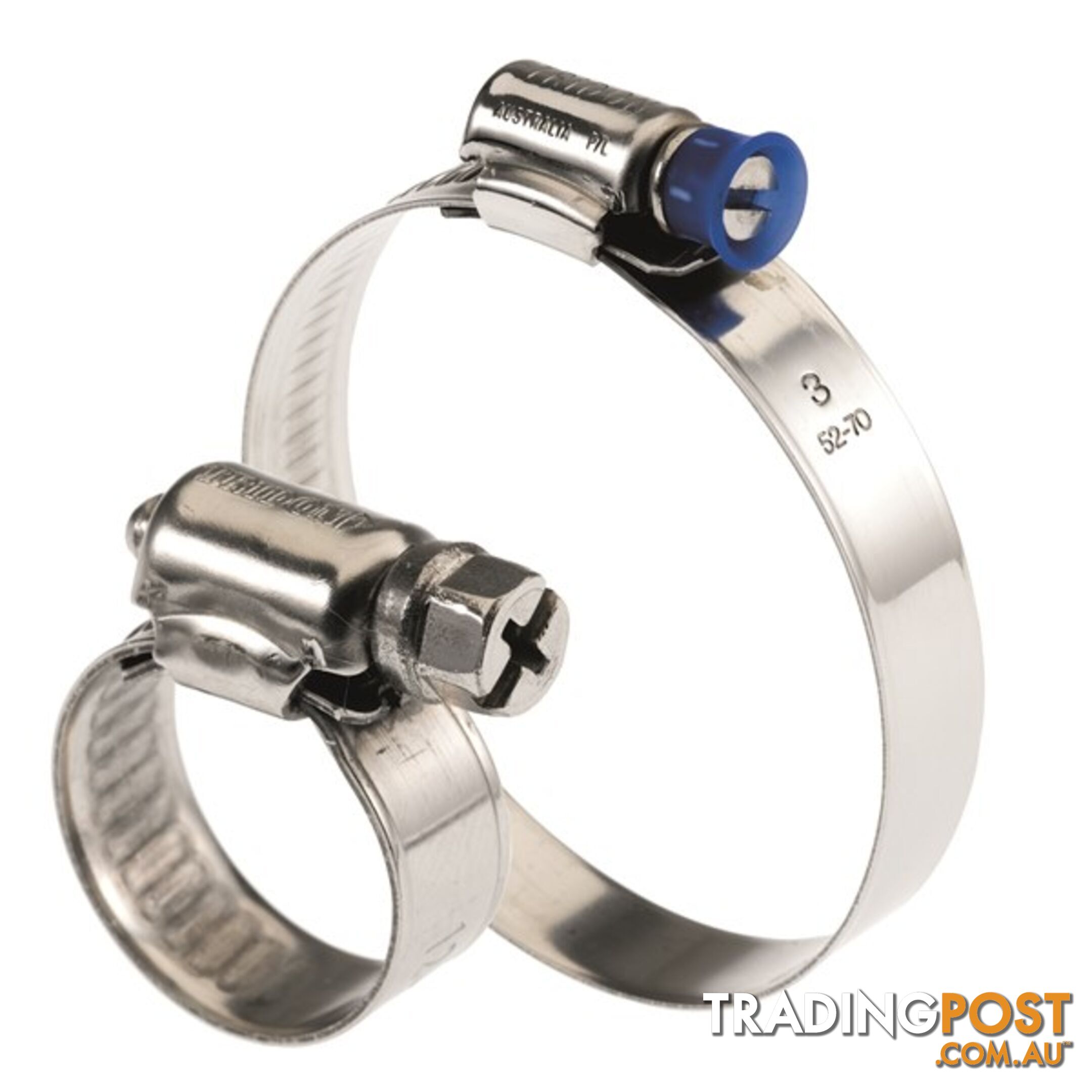 Tridon Regular Hose Clamps 30mm â 42mm Full S. Steel Solid Band 10 pk SKU - SMP1XP