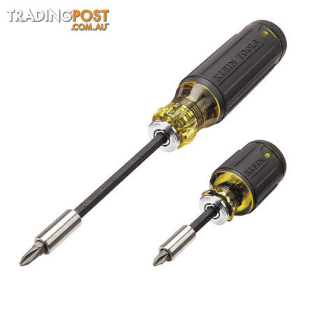 Klein Tools Screwdriver Set Impact Rated Adjustable Length Multi-Bit 2pc SKU -...