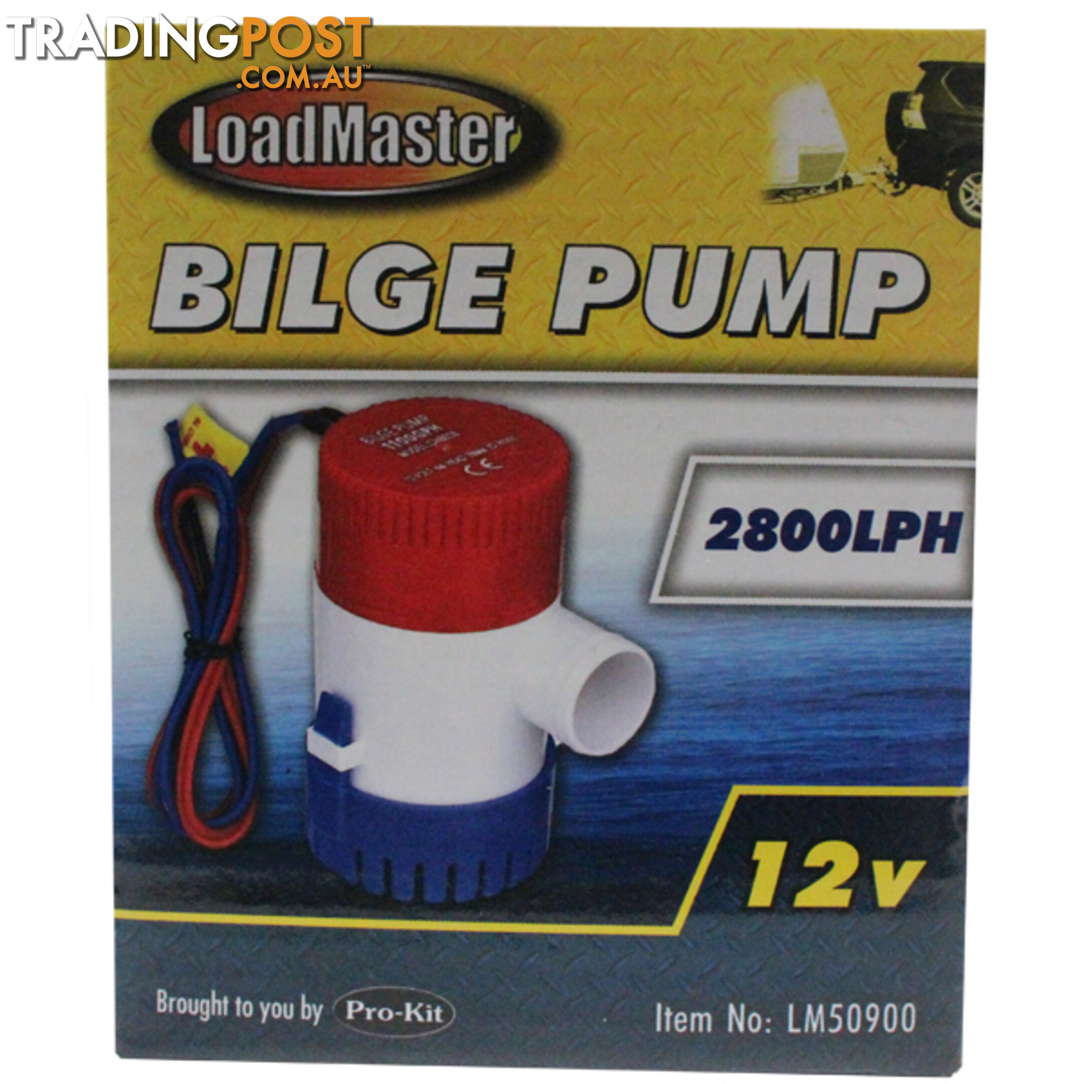 PK Tools Bilge Pump 2800LPH 12V Submersible SKU - LM50900