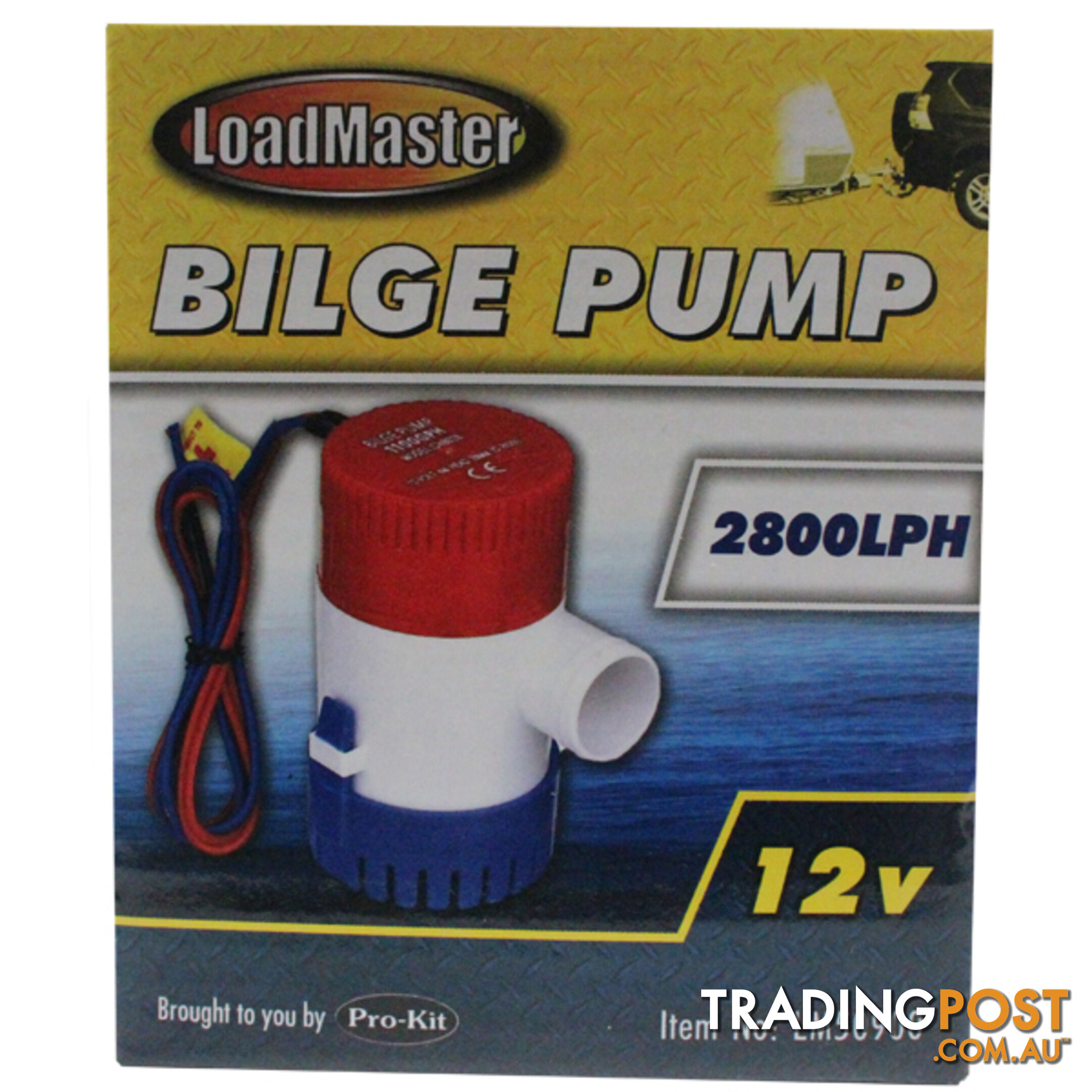 PK Tools Bilge Pump 2800LPH 12V Submersible SKU - LM50900