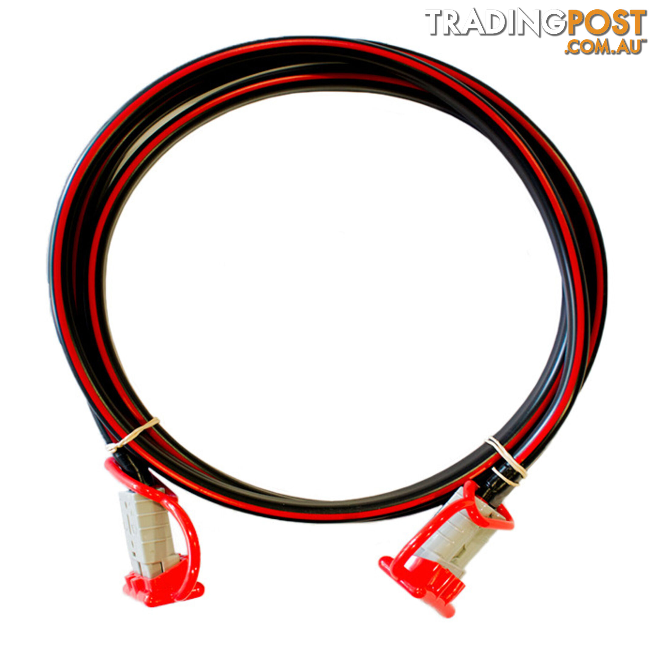 12v Extension x 6m  - 8 B S Dual Core, 50amp Connectors   Dust Caps SKU - BB-50ampAndBattLugs8BS6m