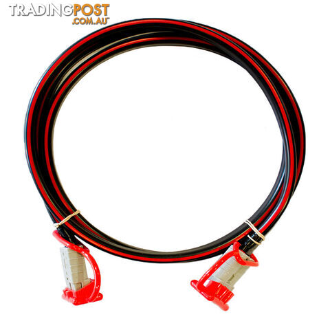 12v Extension x 6m  - 8 B S Dual Core, 50amp Connectors   Dust Caps SKU - BB-50ampAndBattLugs8BS6m