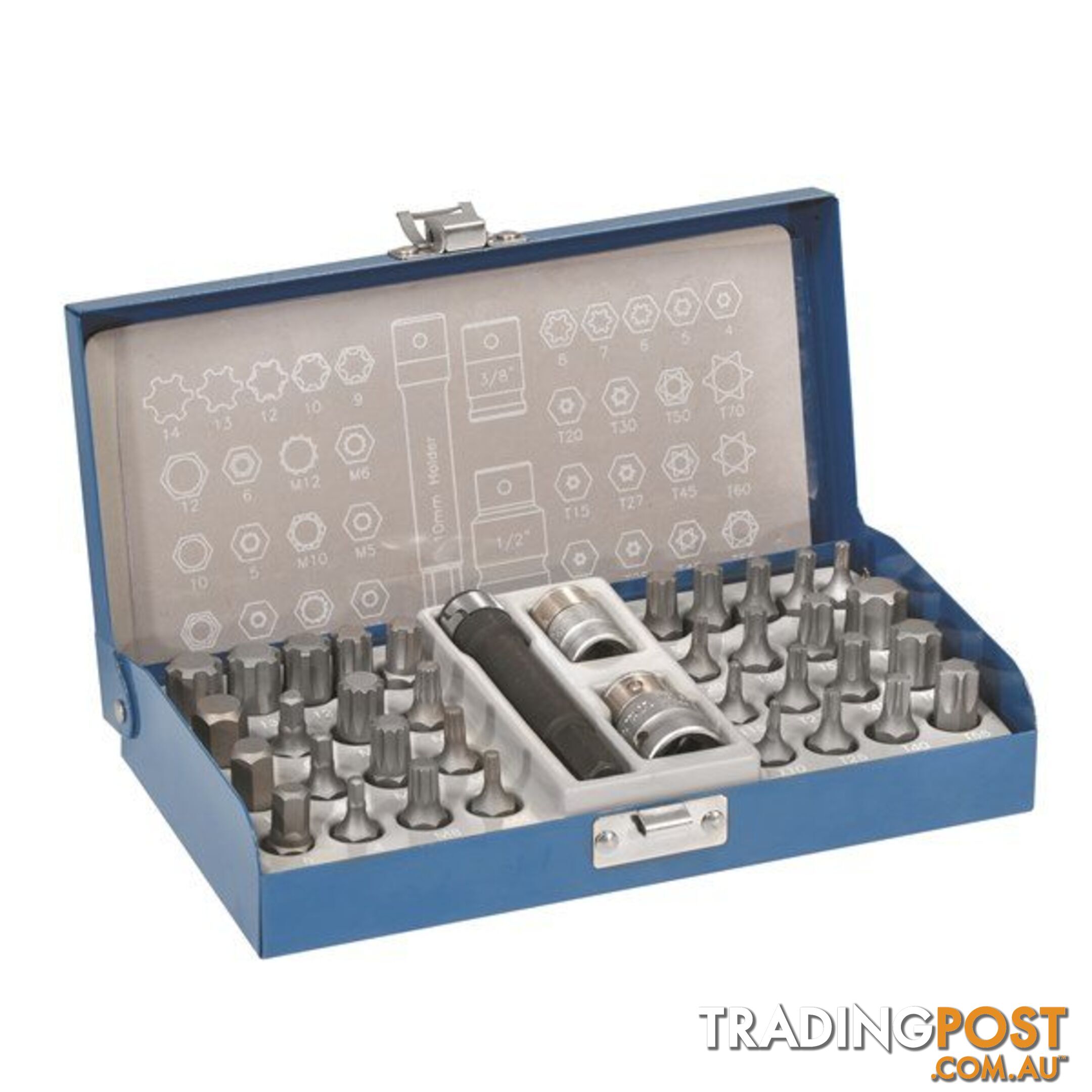 Toledo Bit Set Ribe, Hex, Torx, Spline Heads  - 37 Pc. SKU - 301934