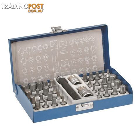 Toledo Bit Set Ribe, Hex, Torx, Spline Heads  - 37 Pc. SKU - 301934