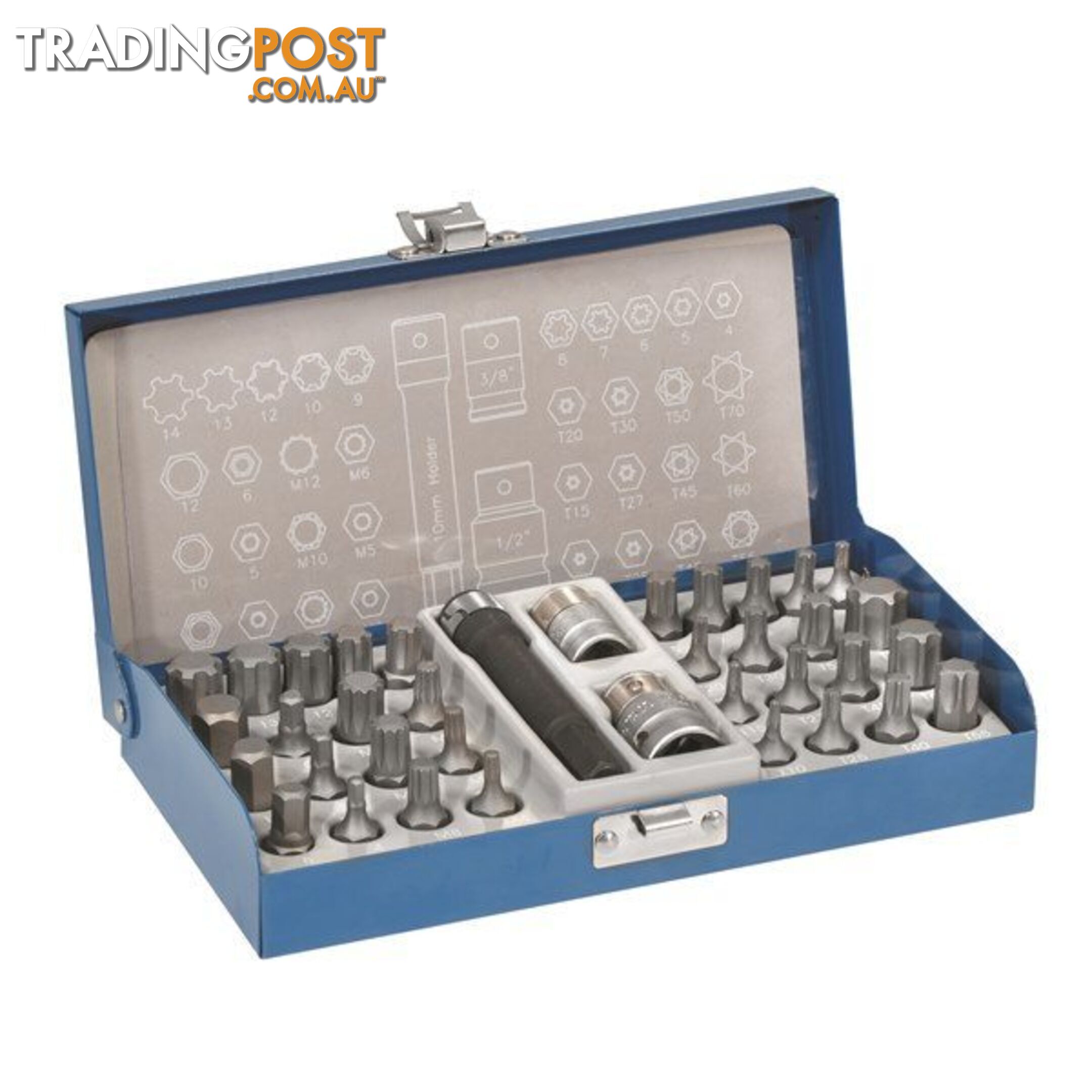 Toledo Bit Set Ribe, Hex, Torx, Spline Heads  - 37 Pc. SKU - 301934