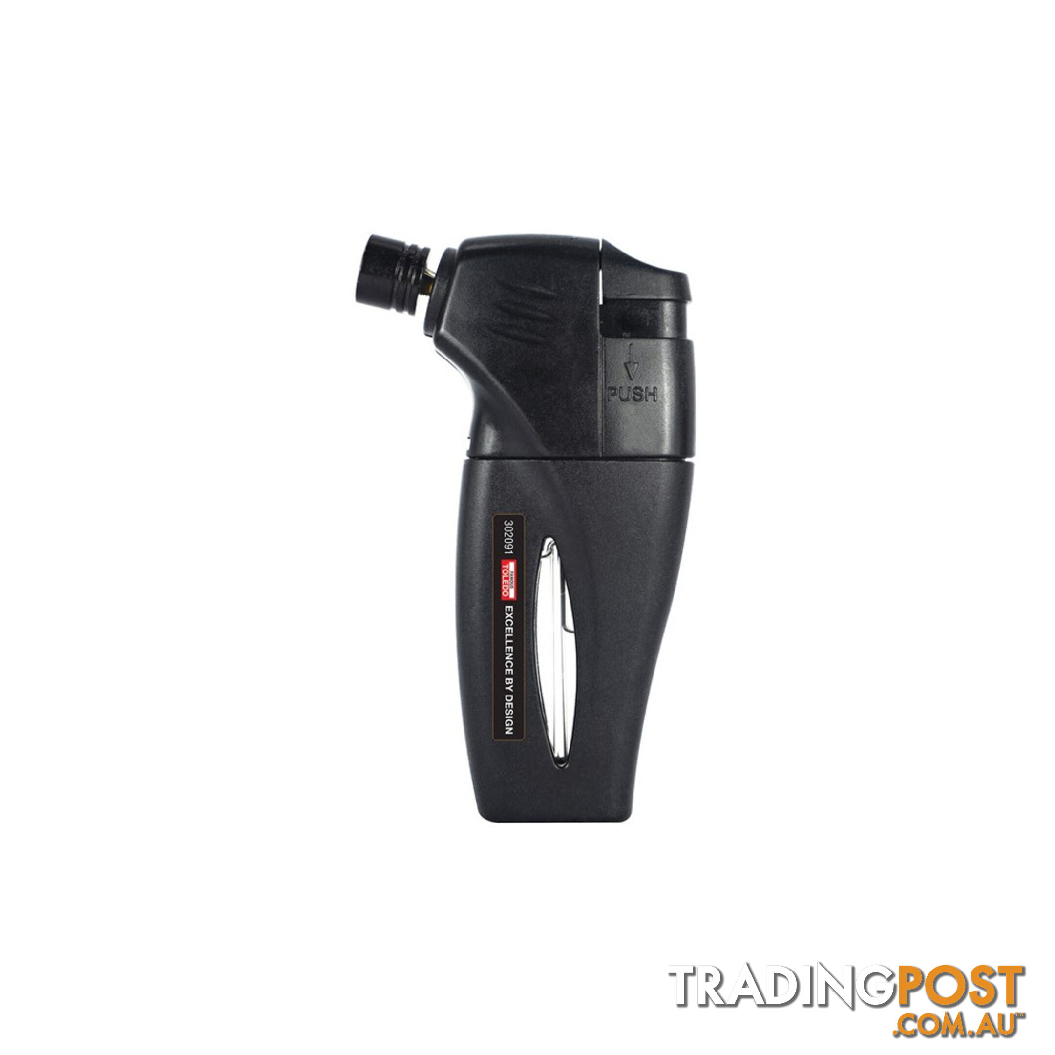 Toledo Jet Lighter Torch Black Micro Flame  - Flame Temp. 1000Â°C SKU - 302091