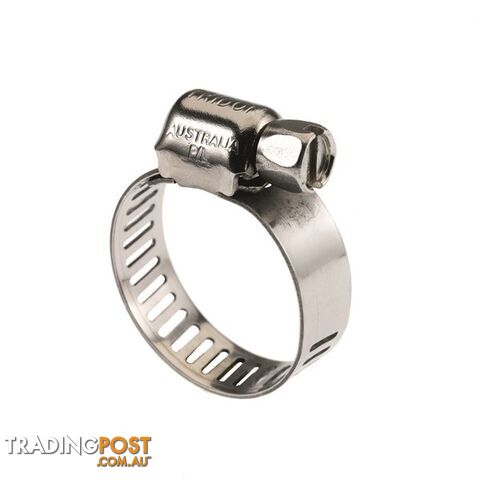 Tridon Full S. Steel Hose Clamp 6mm â 16mm Micro Perforated Band 10pk SKU -...