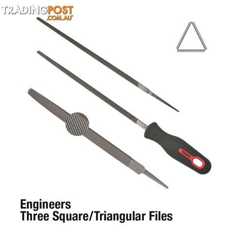 Toledo Three Square File Second Cut  - 350mm SKU - 14TSQ02CD