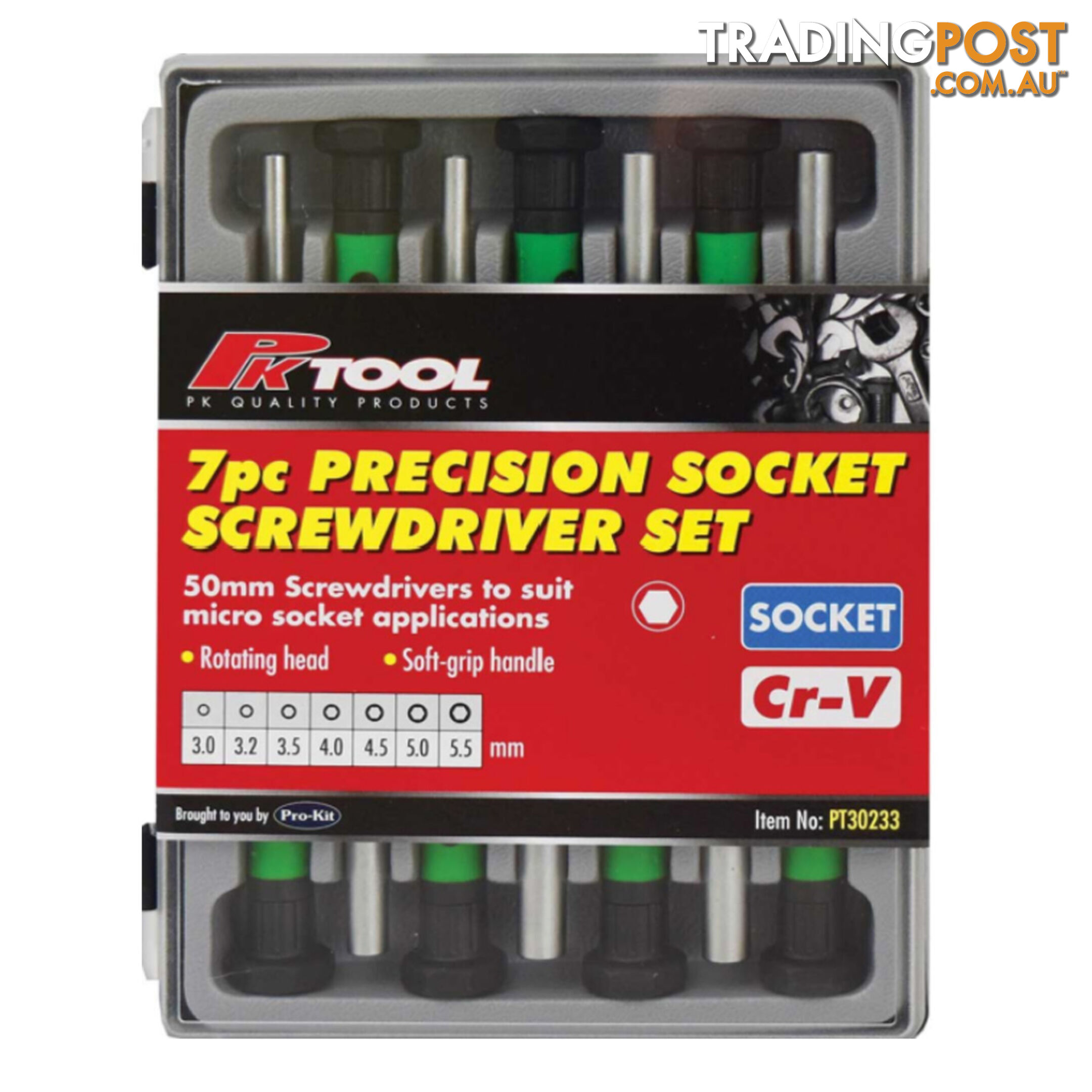 Precision Socket Screwdriver 7pc Set 3.0  - 5.5mm SKU - PT30233